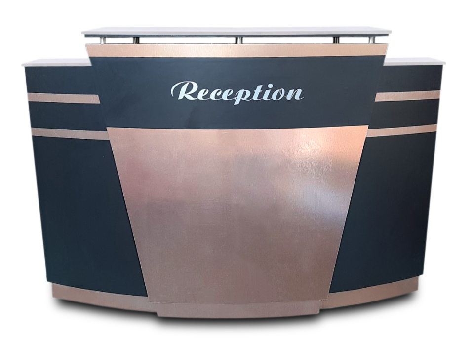 Reception Desk C-64 (Copper/Black)