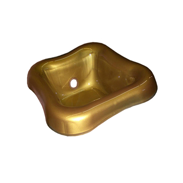 Crystal Glass Bowl - Gold