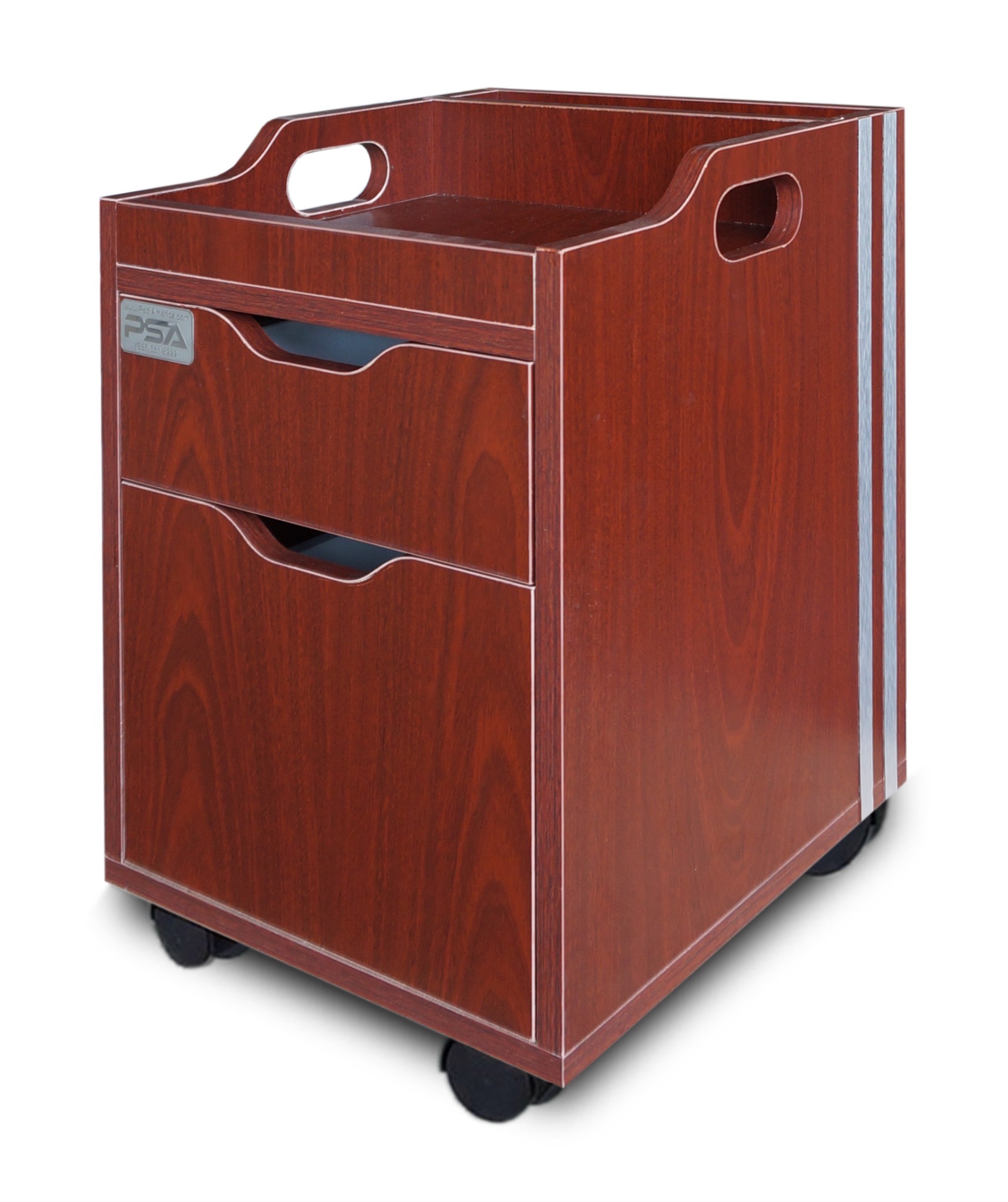 Pedi Cart D100SQ (Rosewood / Aluminum)