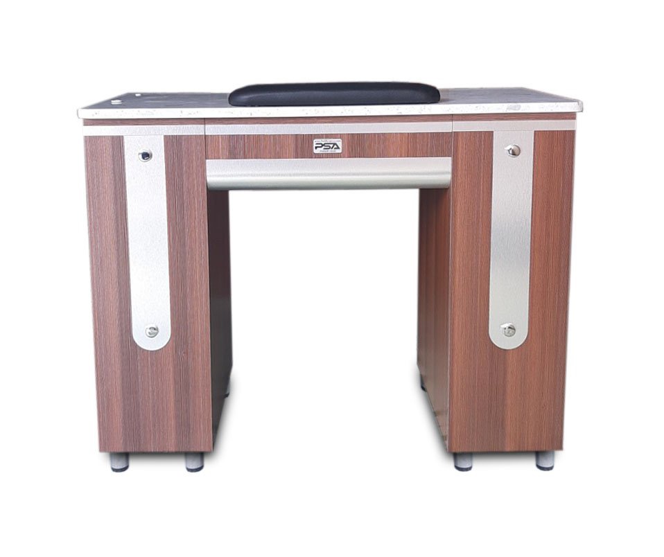 Nail Table T-LV Single (Silver Line Brown/Aluminum)