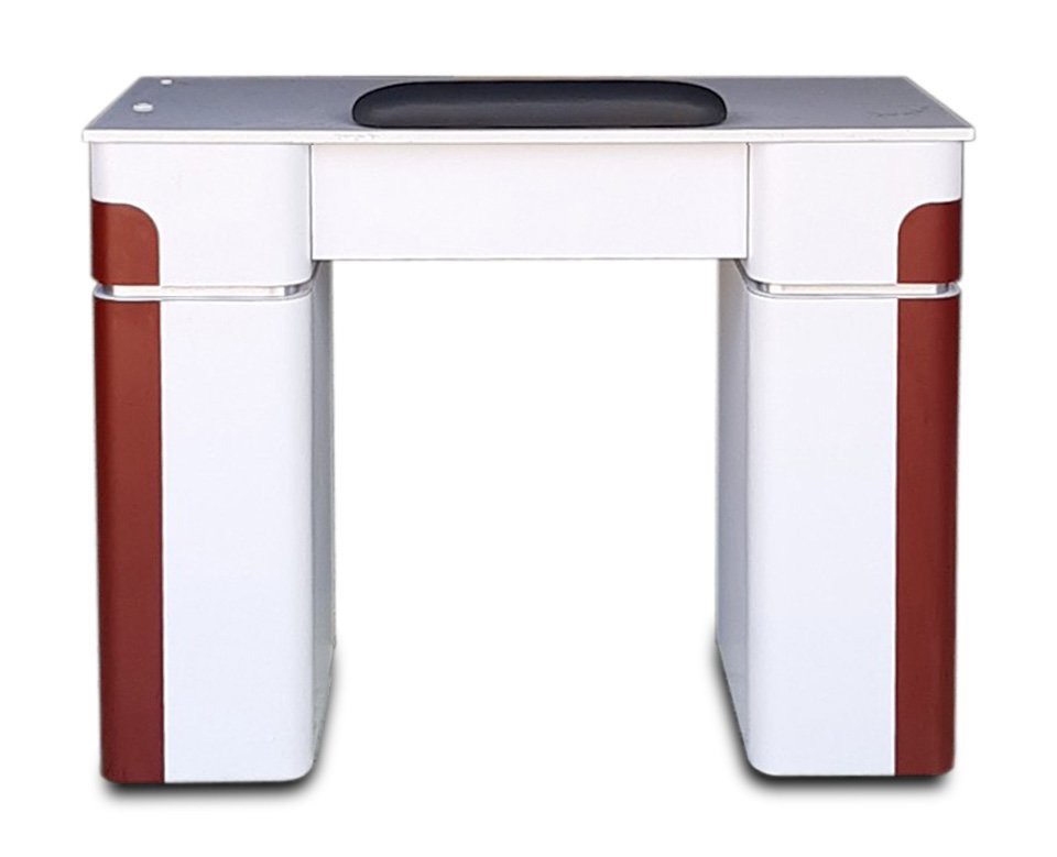 Nail Table T07 (White/ Burgundy)