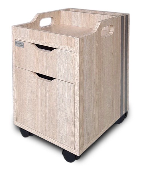 Pedi Cart D100SQ (Ash / Aluminum)