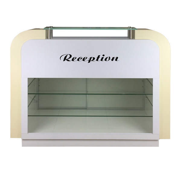 Reception Desk C-39 (White/Beige)