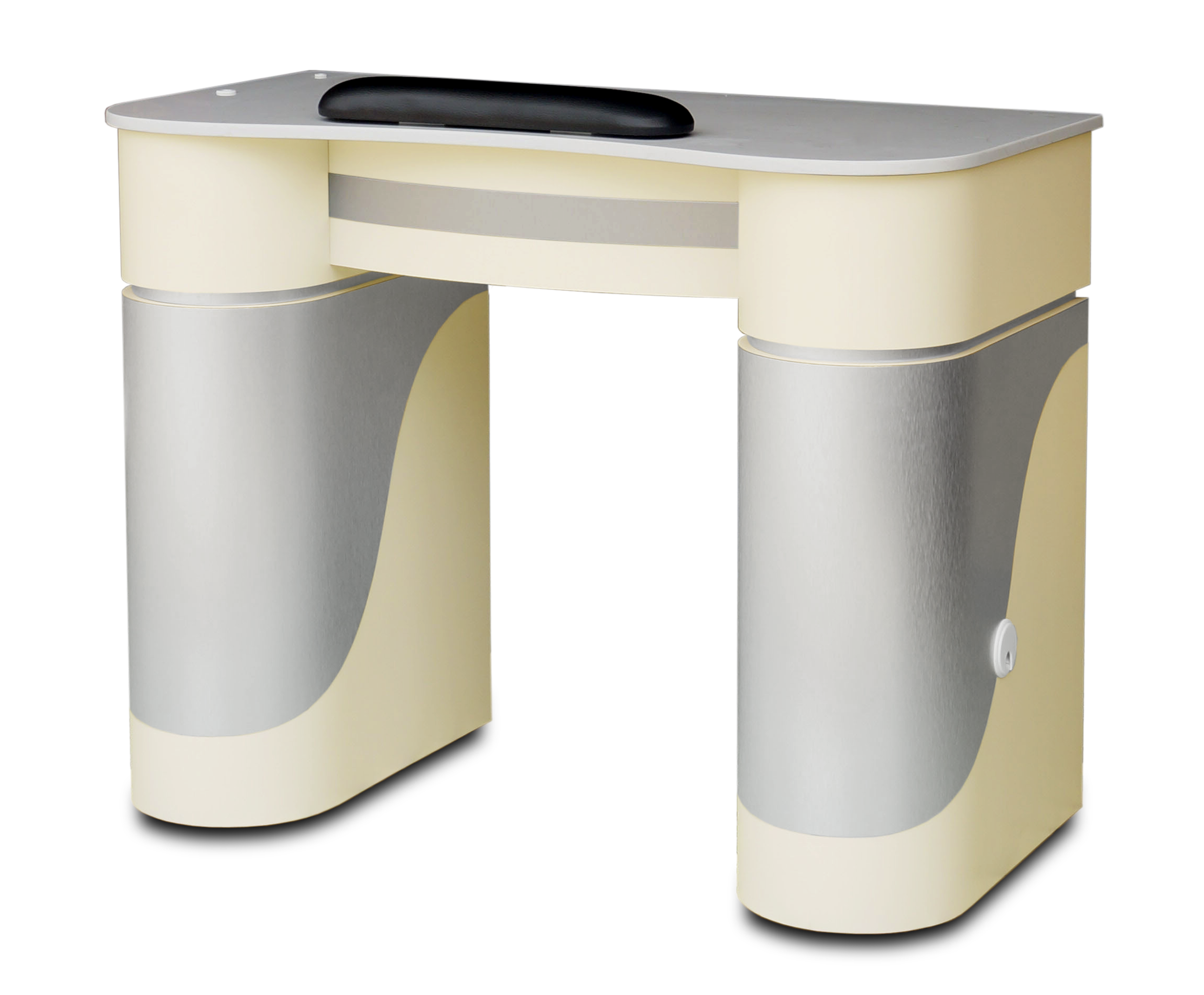 Nail Table T-05 Beige/ Aluminum