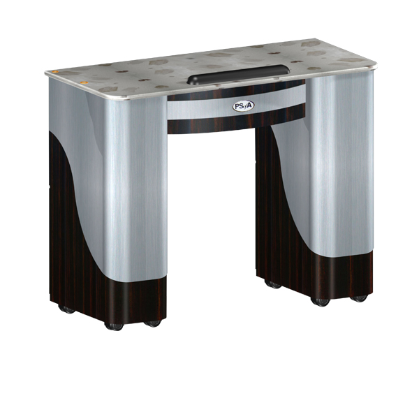 Custom Made Nail Table T105 - Cherry Aluminum
