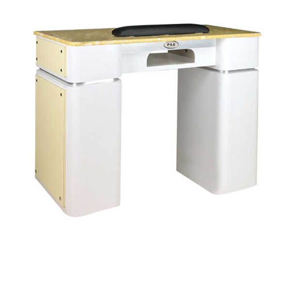 Nail Table T-39 Single (White / Beige) with Gel Hole