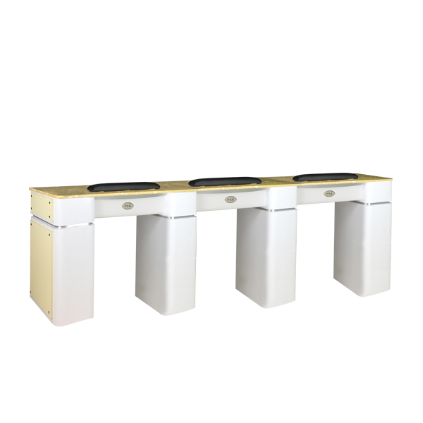 Nail Table T-39 Triple (White / Beige)