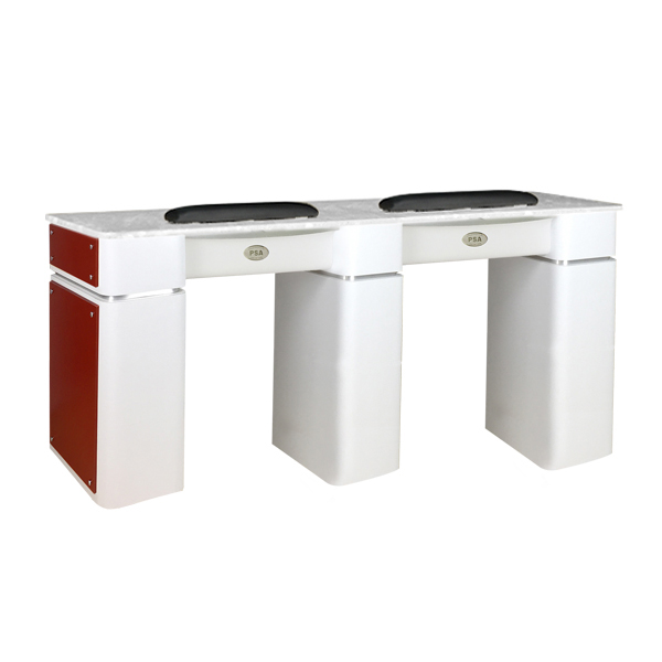 Nail Table T-39 Double (White / Burgundy)