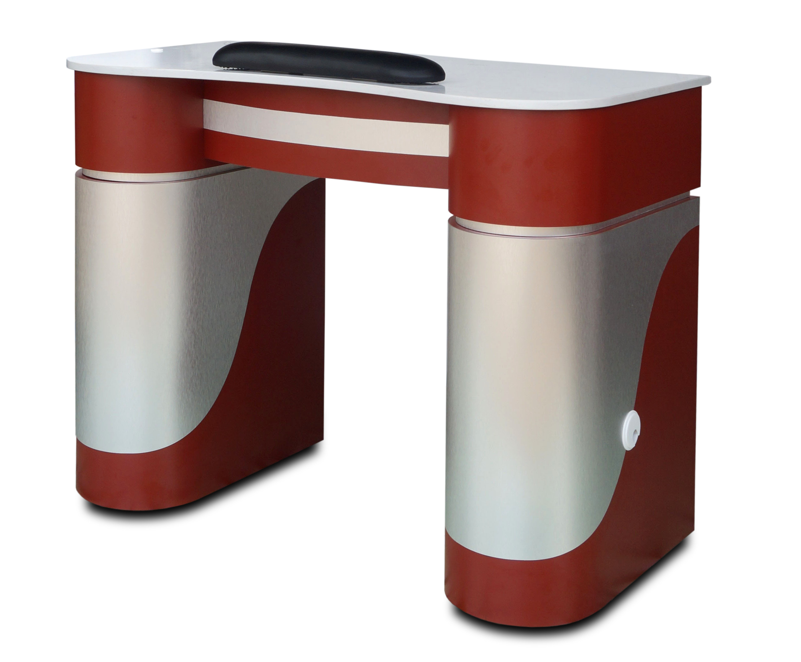 Nail Table T-05 Burgundy/ Aluminum